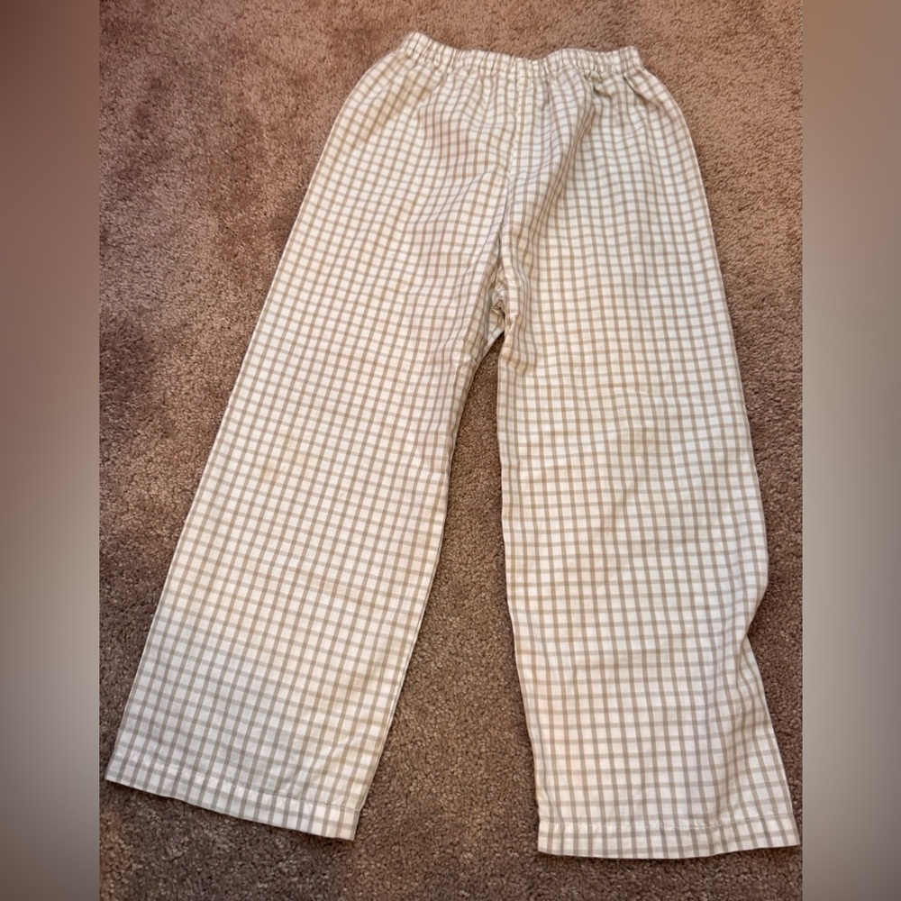 Lightweight gingham pants
